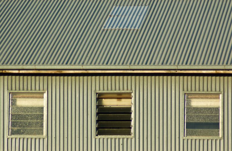 Damaged Corrugated Panels